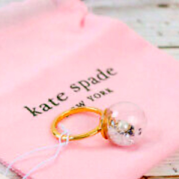 New Kate Spade arctic friends penguin snow globe ring - Picture 5 of 9